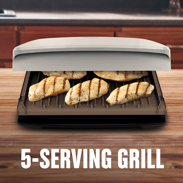 Large george foreman clearance grill with removable plates